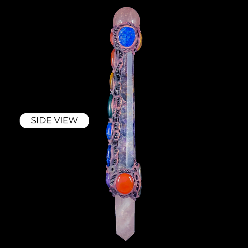 Exclusive Amethyst with Rose Quartz Wand