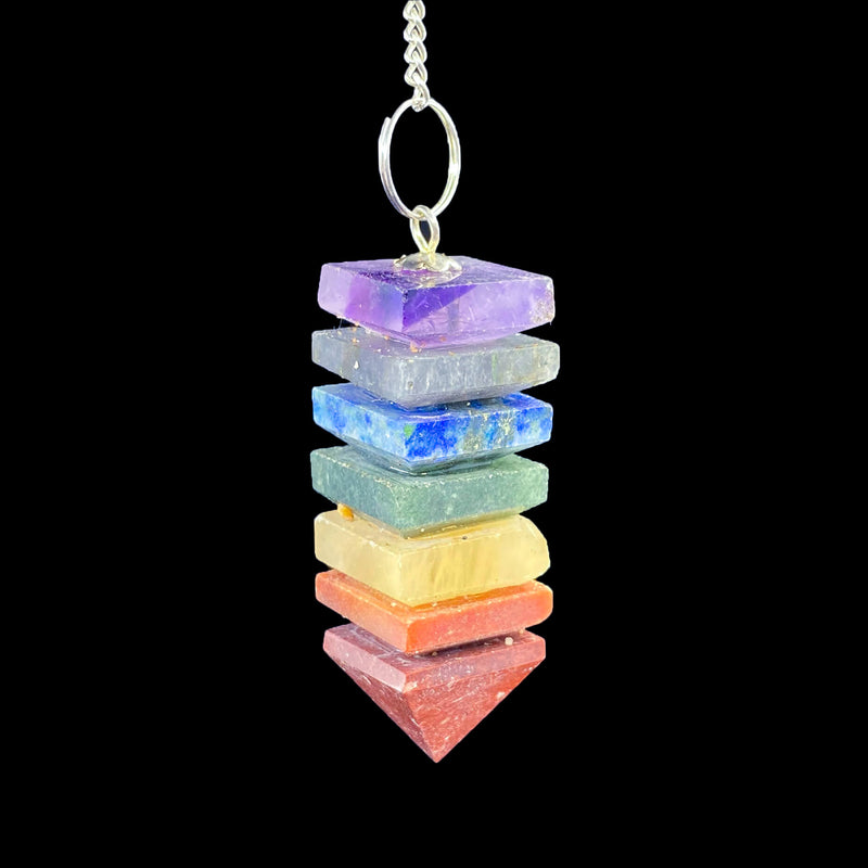 7 Chakra Step Pyramid Pendulum