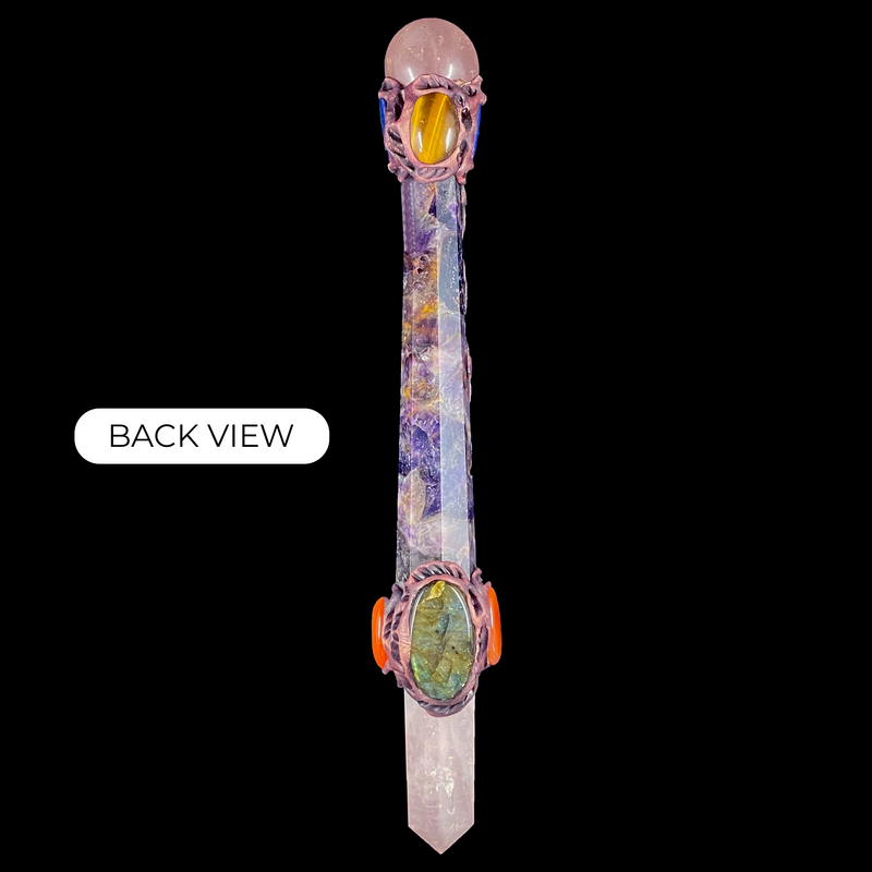 Exclusive Amethyst with Rose Quartz Wand