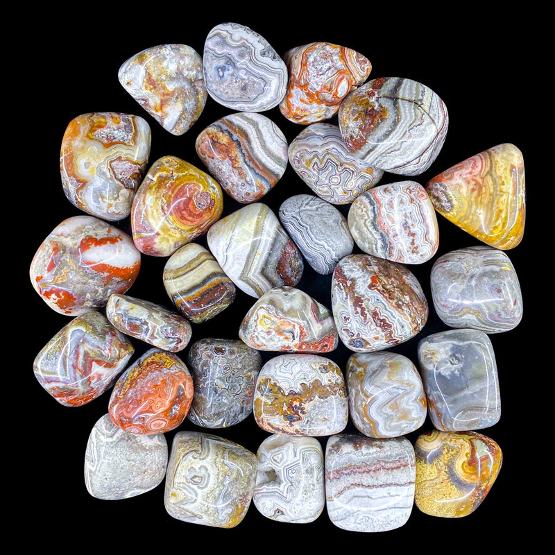 Crazy Lace Agate Tumbles