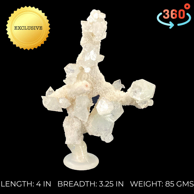 Aesthetic Dancing Man Apophyllite Specimen