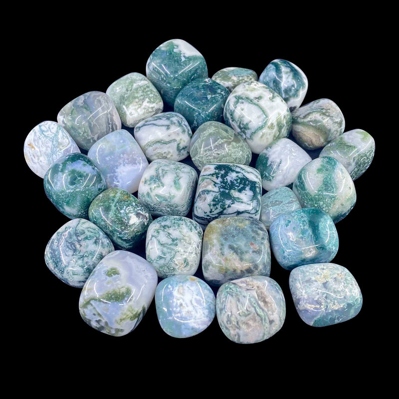 Moss Agate Tumbles