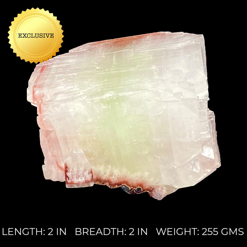 Double Terminated Green Red Apophyllite Specimen