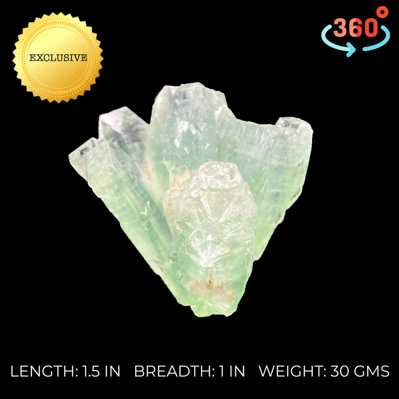 Apple Green Apophyllite Flower Floater