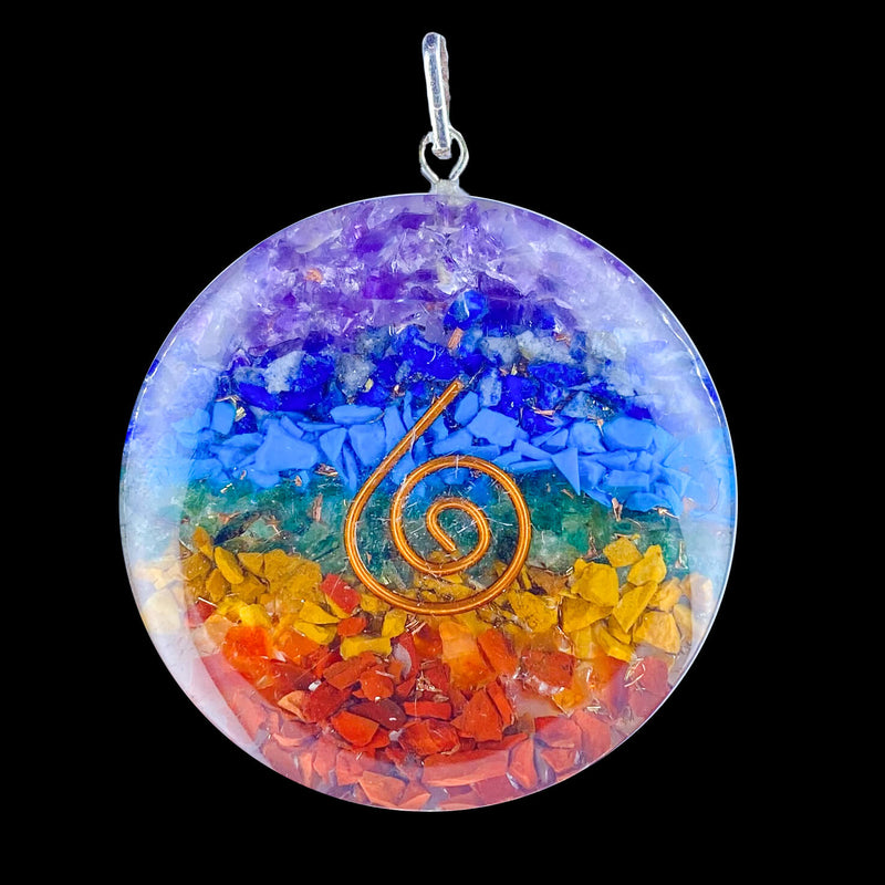 Orgone Chakra Disc Pendant