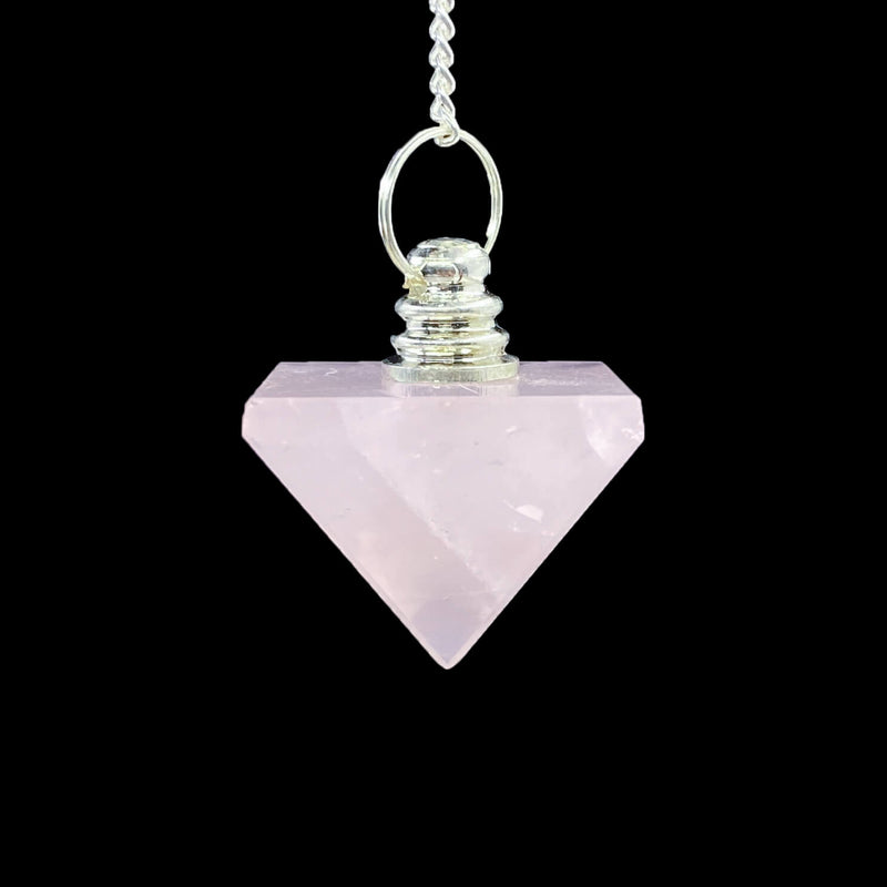 Pyramid Pendulum - Rose Quartz