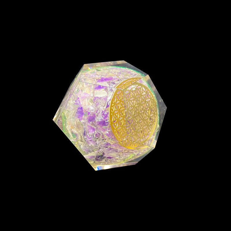 Amethyst Orgonite Faceted Sphere