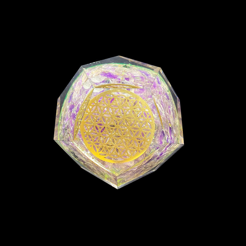 Amethyst Orgonite Faceted Sphere