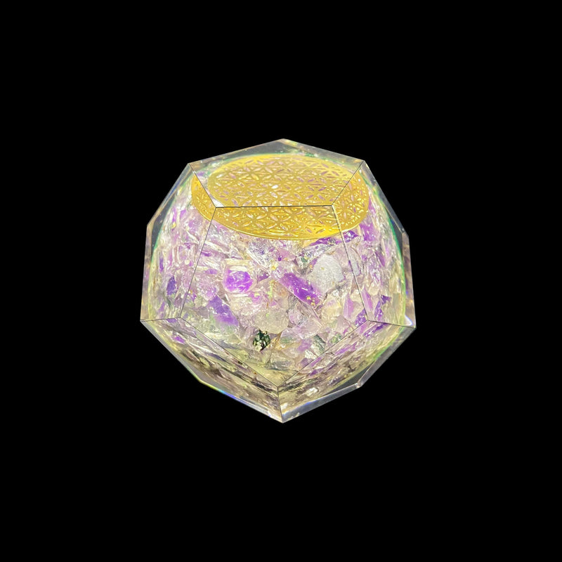 Amethyst Orgonite Faceted Sphere