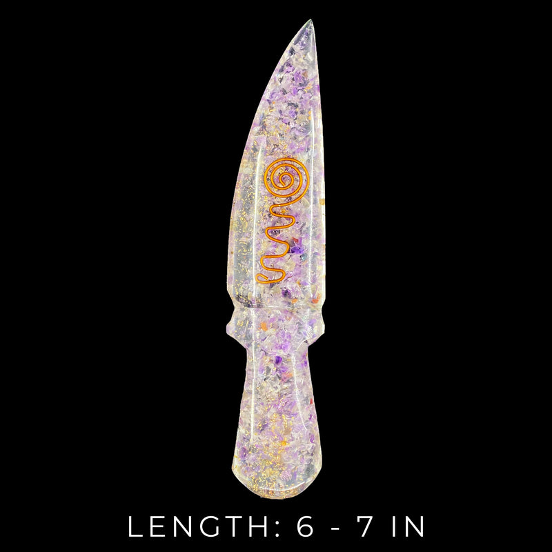 Amethyst Orgonite Warrior Dagger