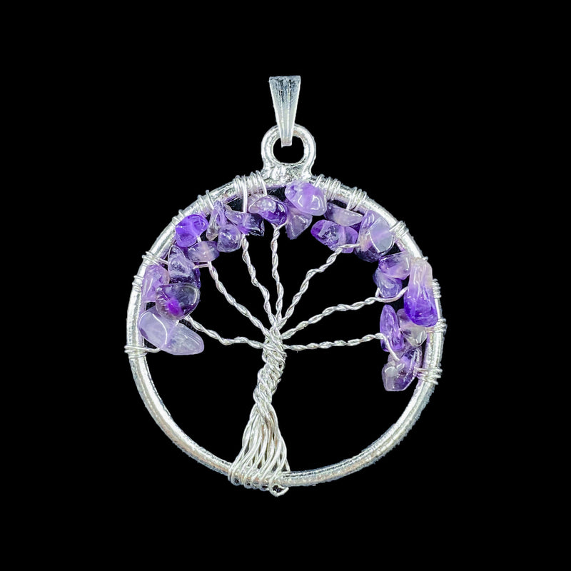Tree of Life Pendant - Amethyst