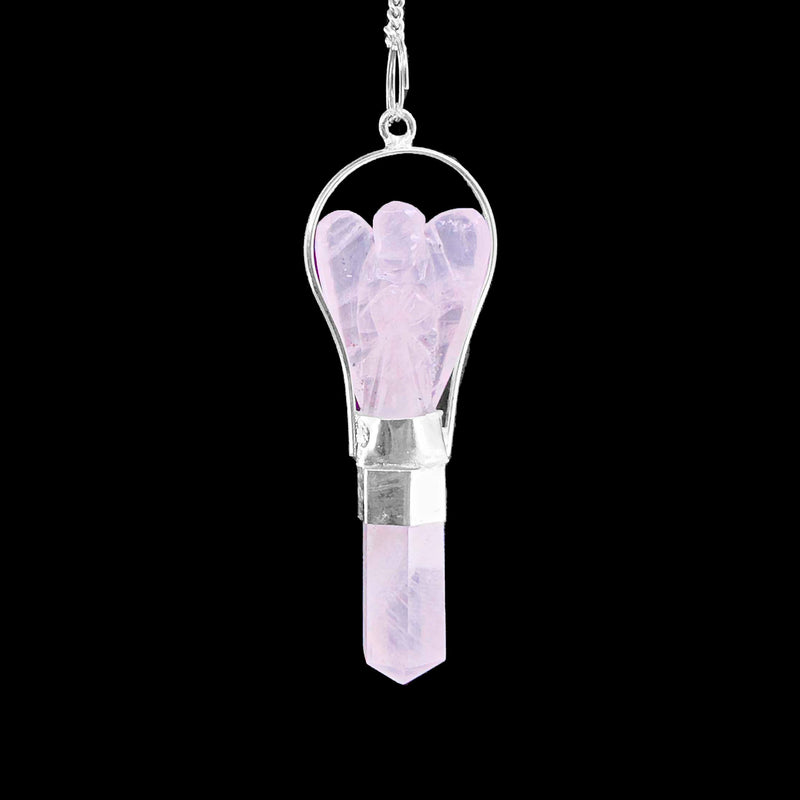 Angel Pendulum - Rose Quartz