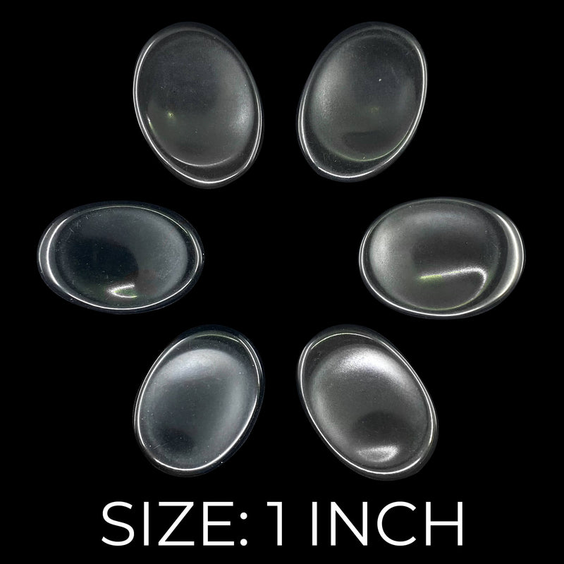 Black Obsidian Worry Stones