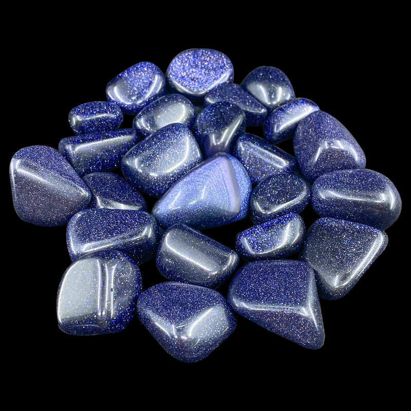 Blue Goldstone Tumbles