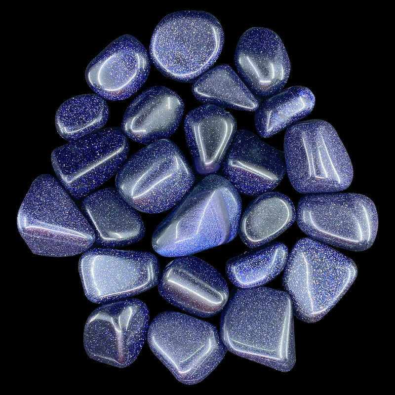 Blue Goldstone Tumbles