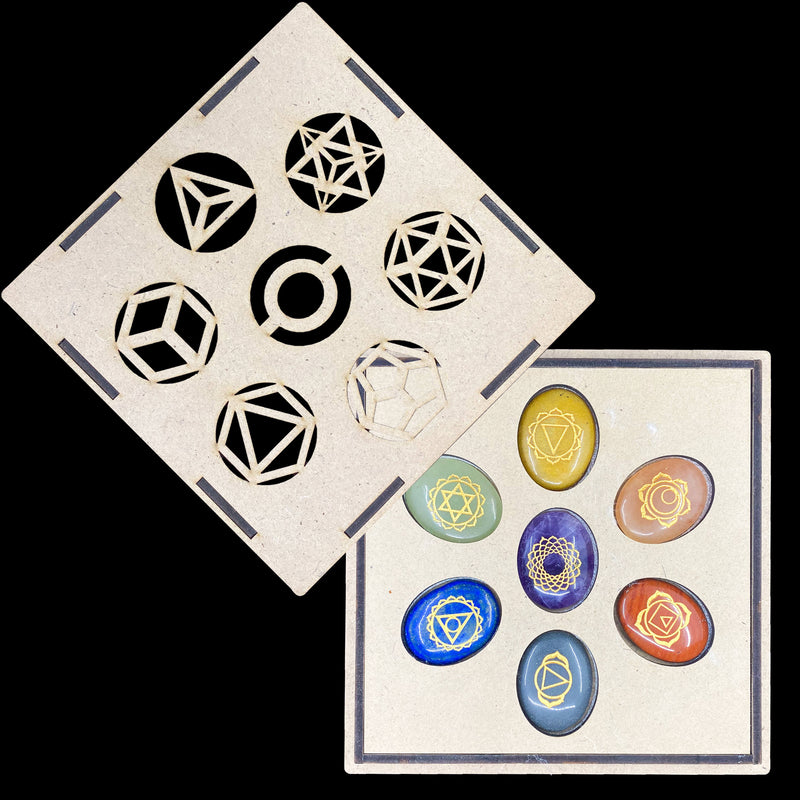 7 Chakra Symbol Set - Geometry Set Design