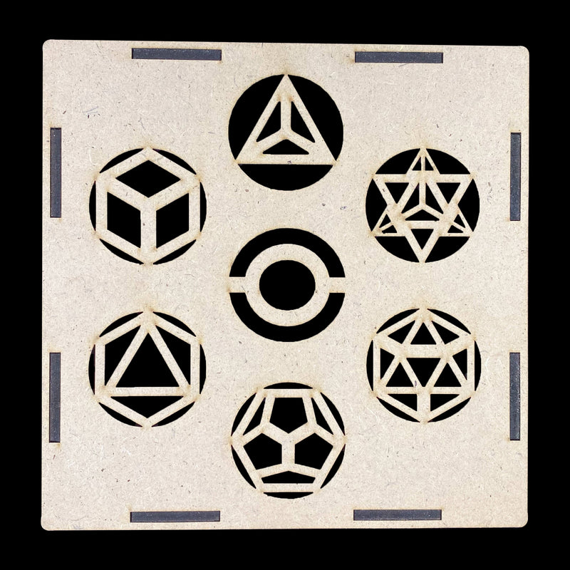 7 Chakra Symbol Set - Geometry Set Design