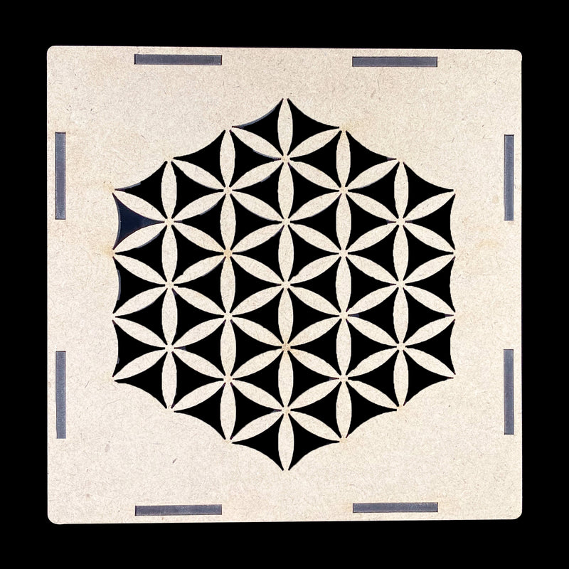 7 Chakra Symbol Set - Hexagonal Mandala Design