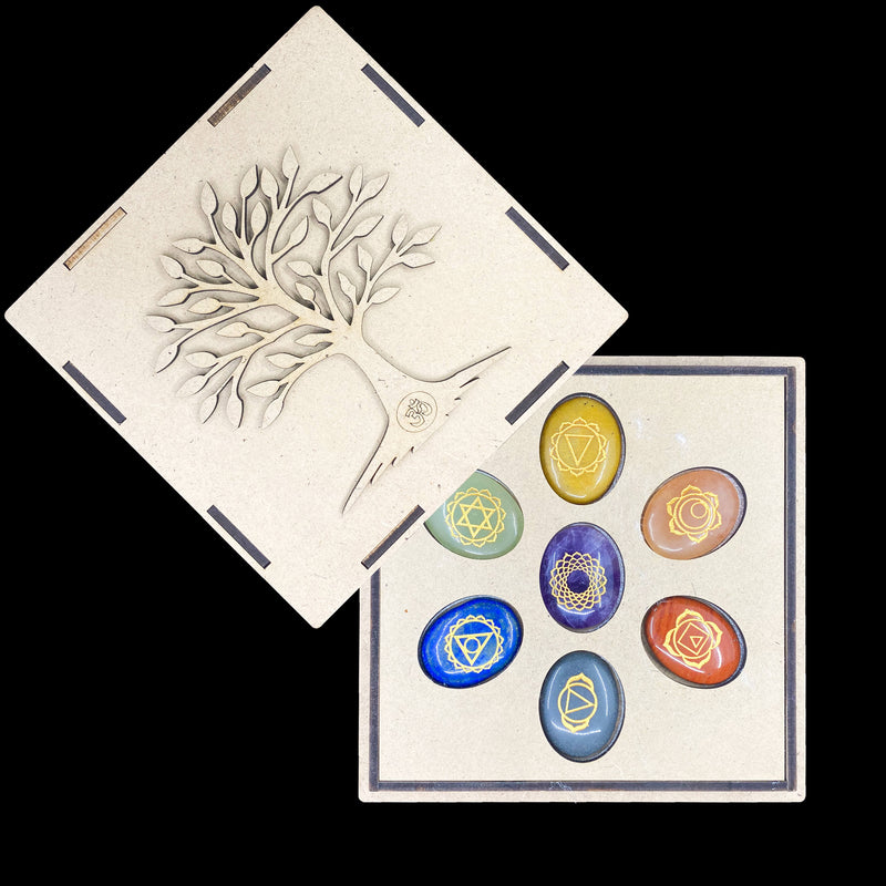 7 Chakra Symbol Set - Tree Design