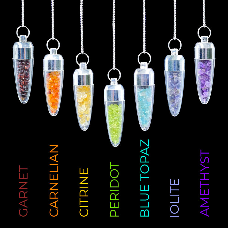 Chakra Chips Pendulum Set
