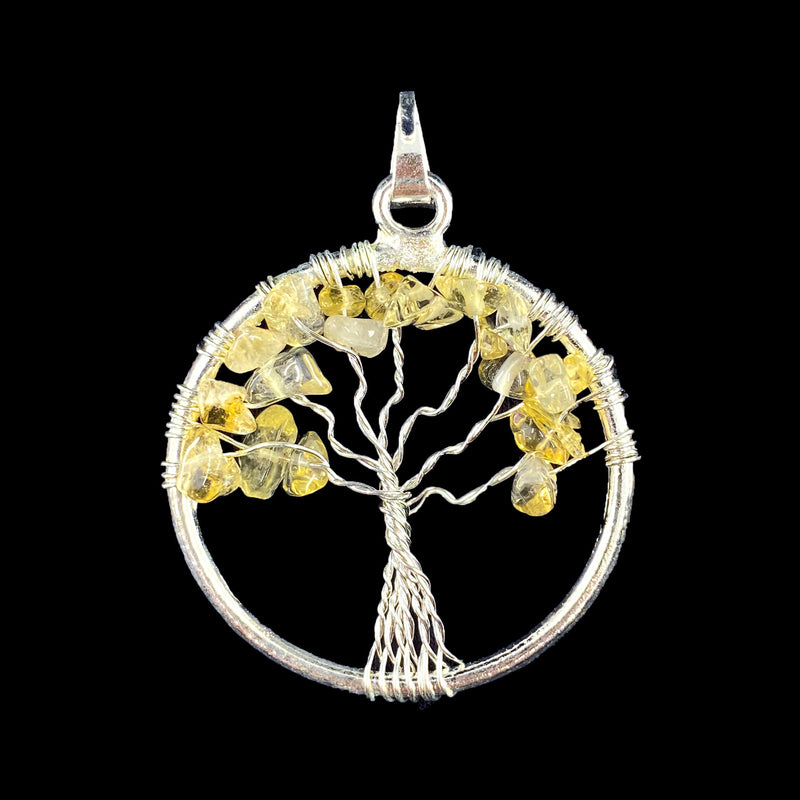Tree of Life Pendant - Citrine
