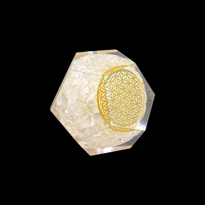 Crystal Orgonite Faceted Sphere