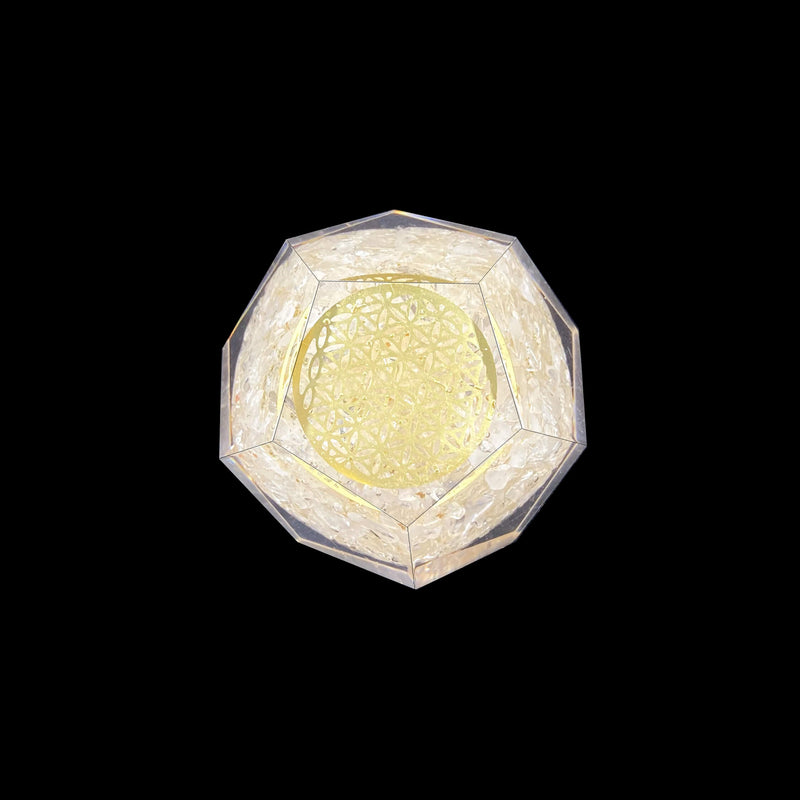 Crystal Orgonite Faceted Sphere