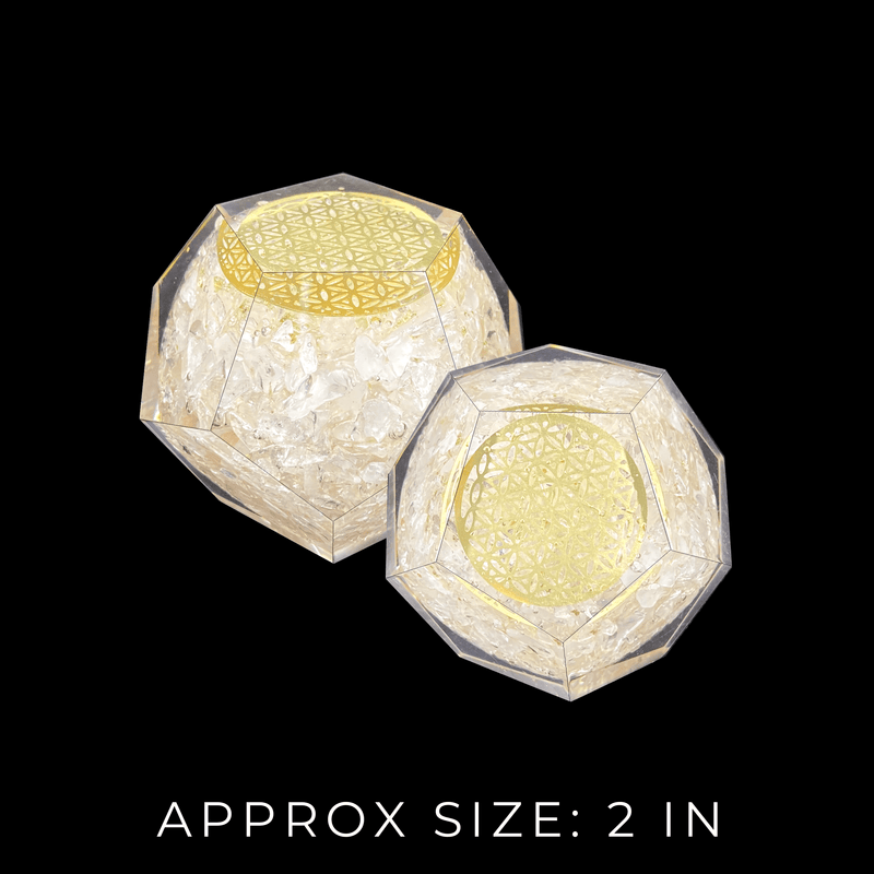 Crystal Orgonite Faceted Sphere