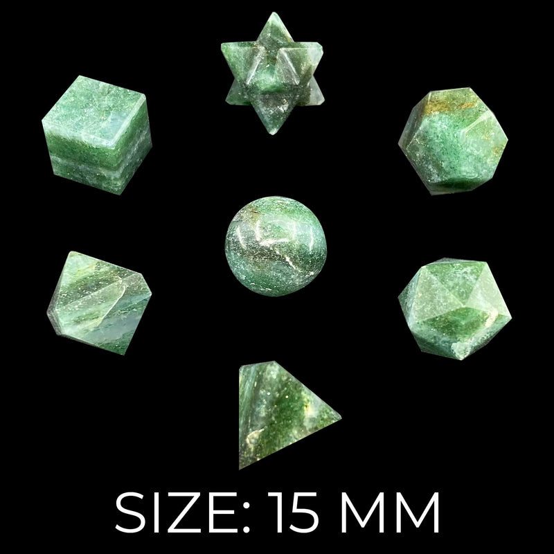 Green Aventurine Geometry Set - 7 Pcs