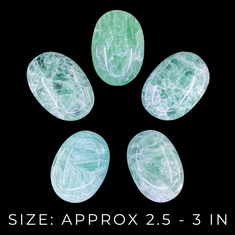 Green Fluorite Palmstones