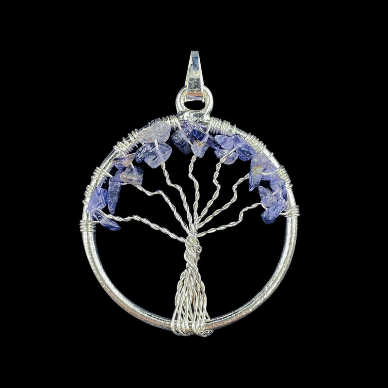 Tree of Life Pendant - Iolite