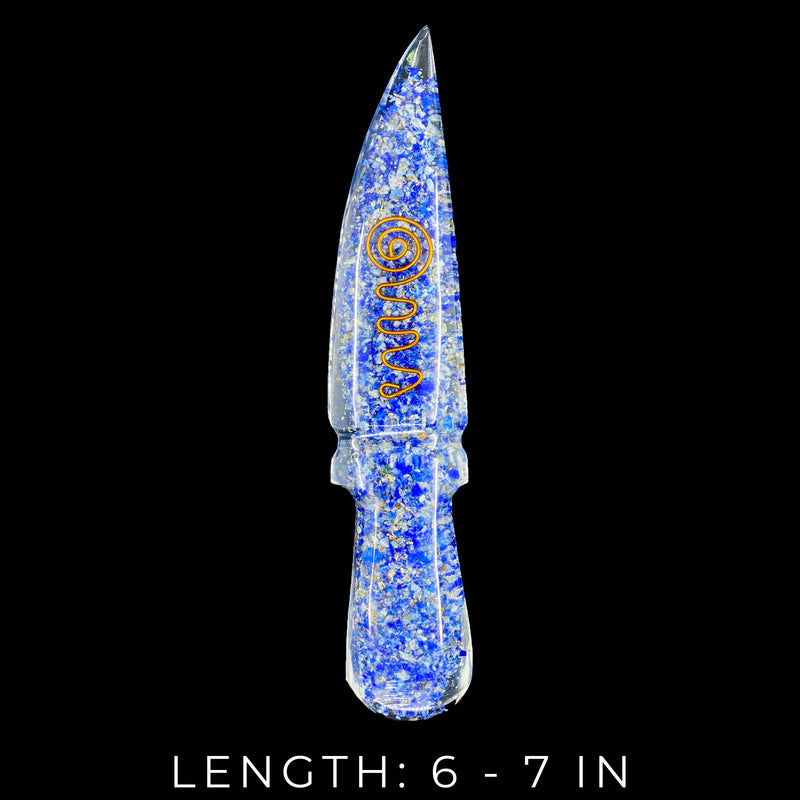 Lapis Orgonite Warrior Dagger