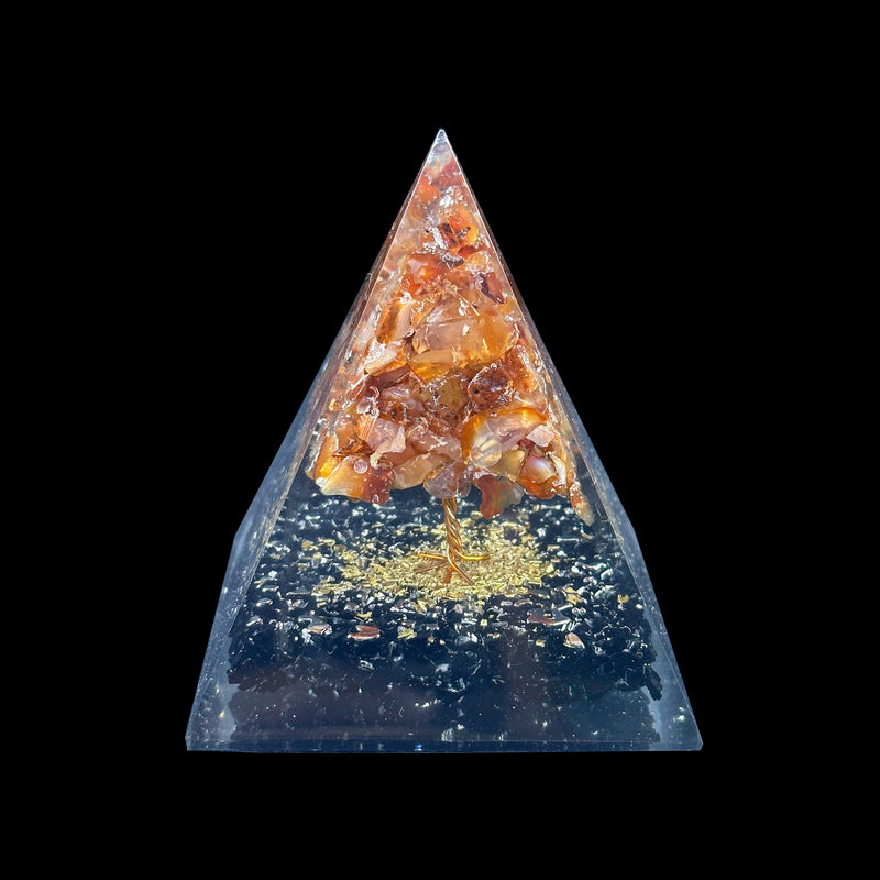 Orgone Forest Tree Pyramid - Carnelian