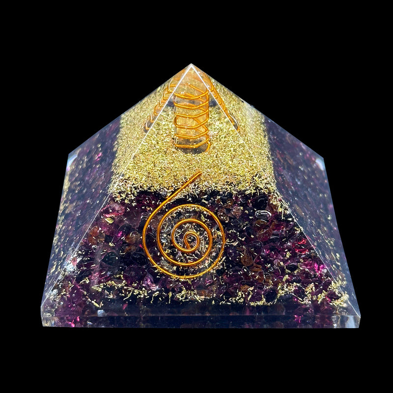 Orgone Pyramid - Garnet