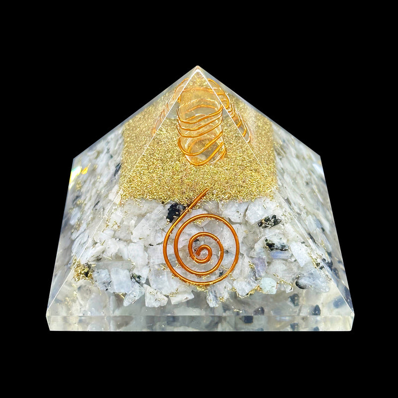 Orgone Pyramid - Rainbow Moonstone