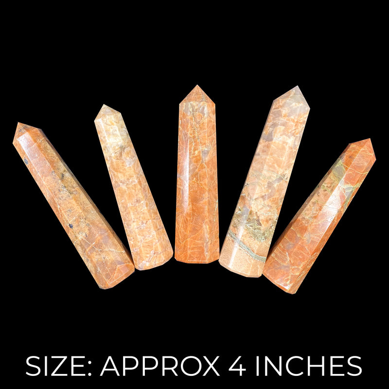 Peach Moonstone Points