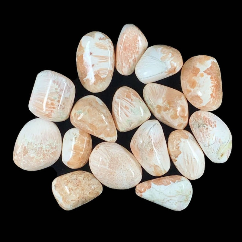 Peach Scolecite Tumbles