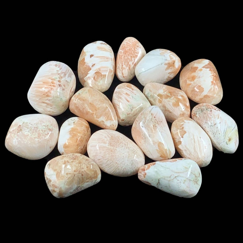Peach Scolecite Tumbles