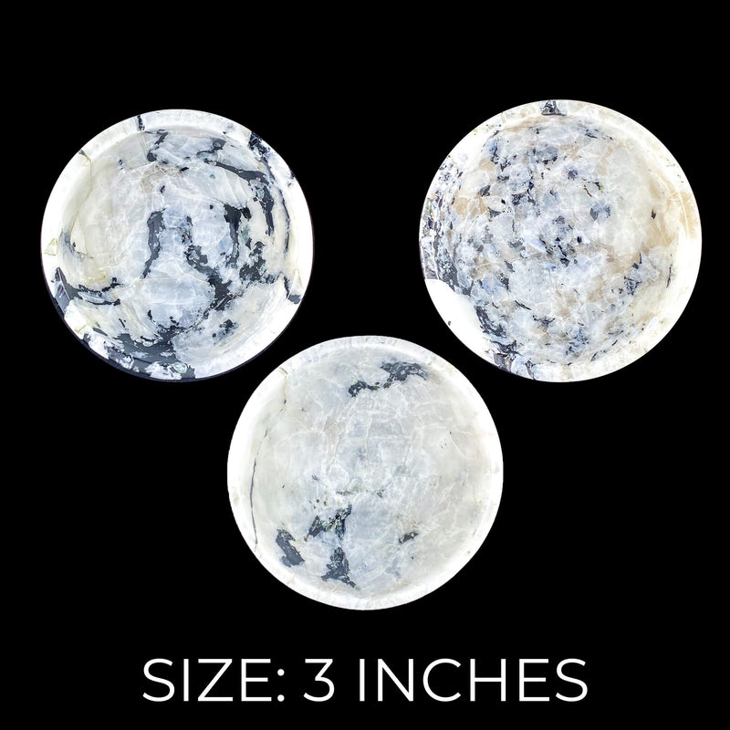Rainbow Moonstone Bowls - 3"