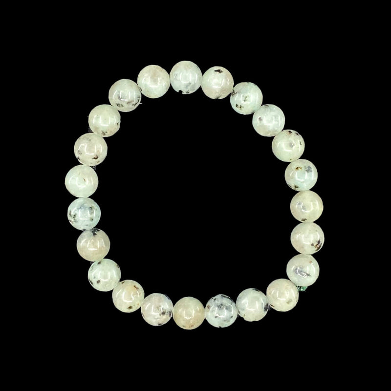 Rainbow Moonstone Round Bracelet