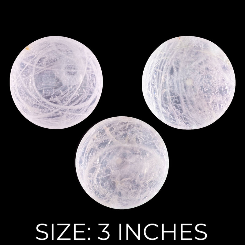 Rose Quartz Bowls - 3"