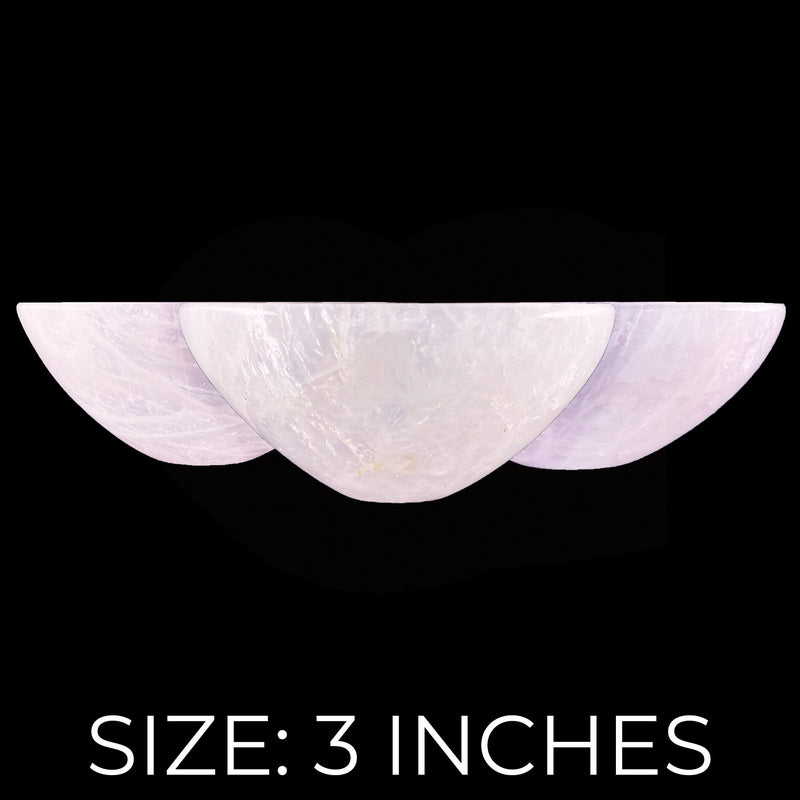 Rose Quartz Bowls - 3"