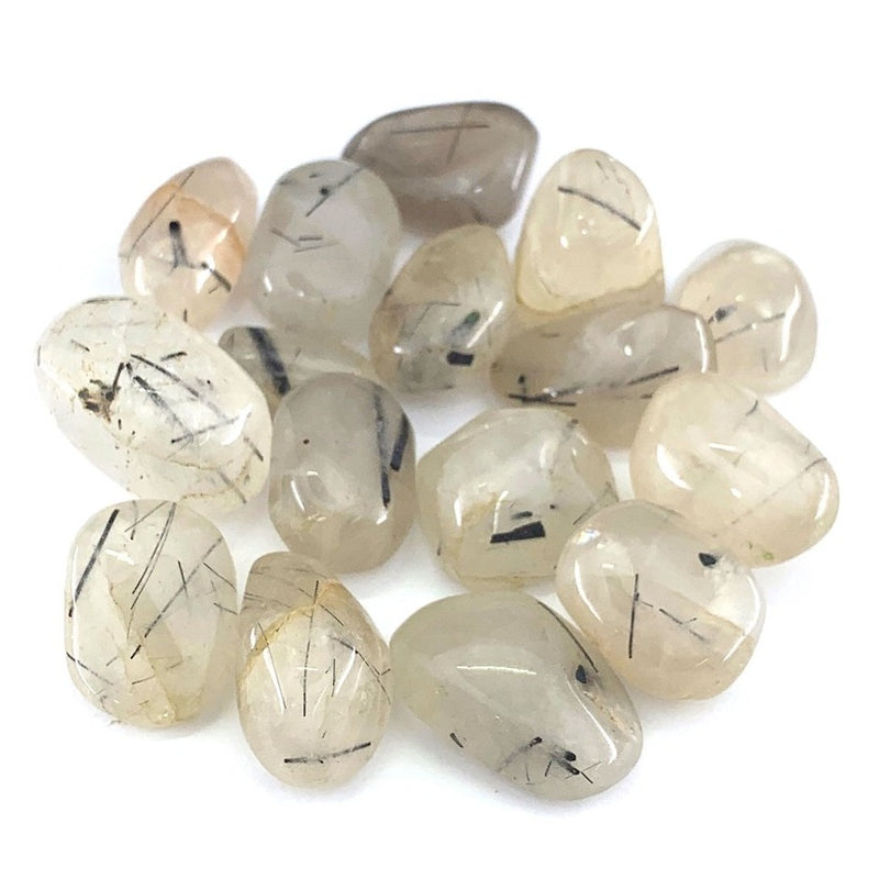Black Rutilated Quartz AAA Tumbles