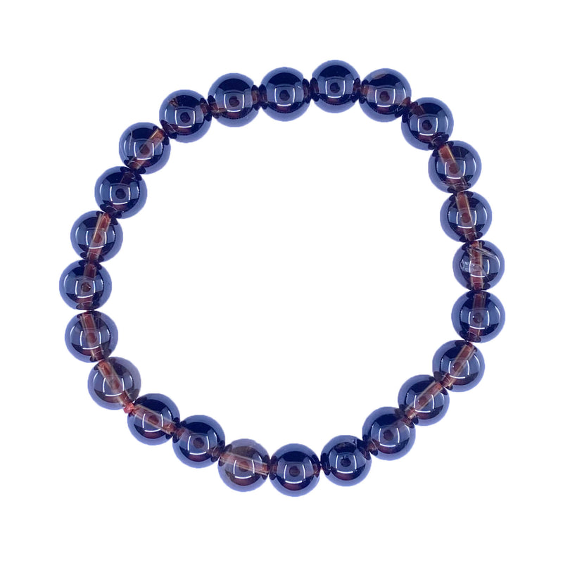 Smoky Quartz Round Bracelet