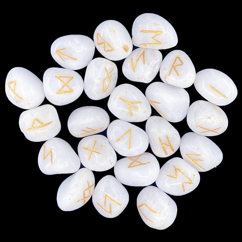 White Agate Rune Sets